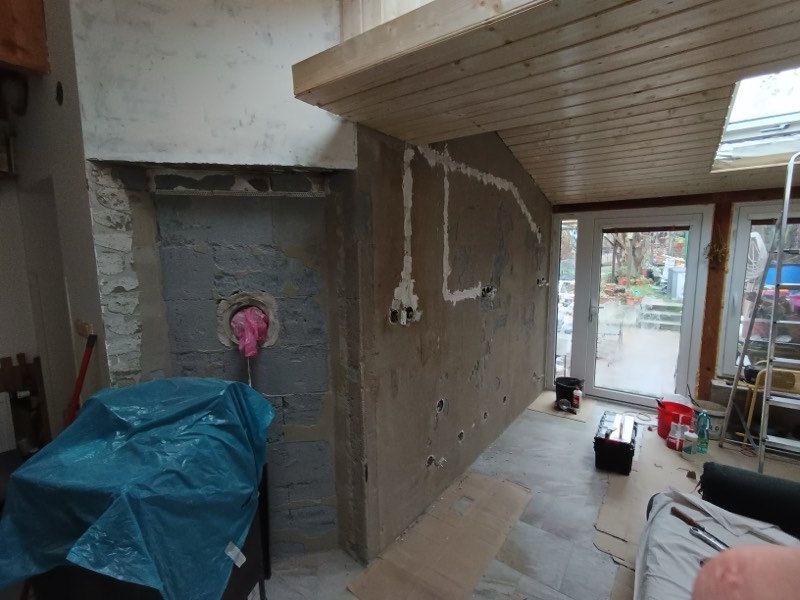 Stěna - před obkladem